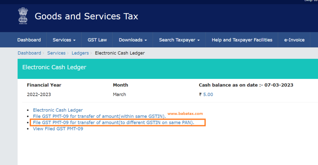 gst-cash-ledger-balance-can-be-transfer-to-different-state